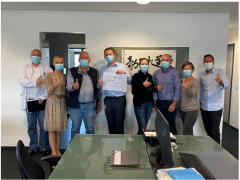 贈口罩，幫德國合作伙伴抗疫