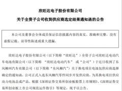 動(dòng)力電池開(kāi)拓再戰(zhàn)一城！欣旺達(dá)正式入選東風(fēng)柳汽零件同步開(kāi)發(fā)供應(yīng)商