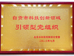 中共四川惠科達儀表制造有限公司支部委員會榮獲“自貢市科技創(chuàng)新領(lǐng)域引領(lǐng)型黨組織”