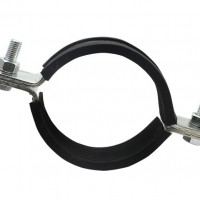 抗震支架配件 O型管束 O型抱箍管卡 含膠皮螺栓消防管道